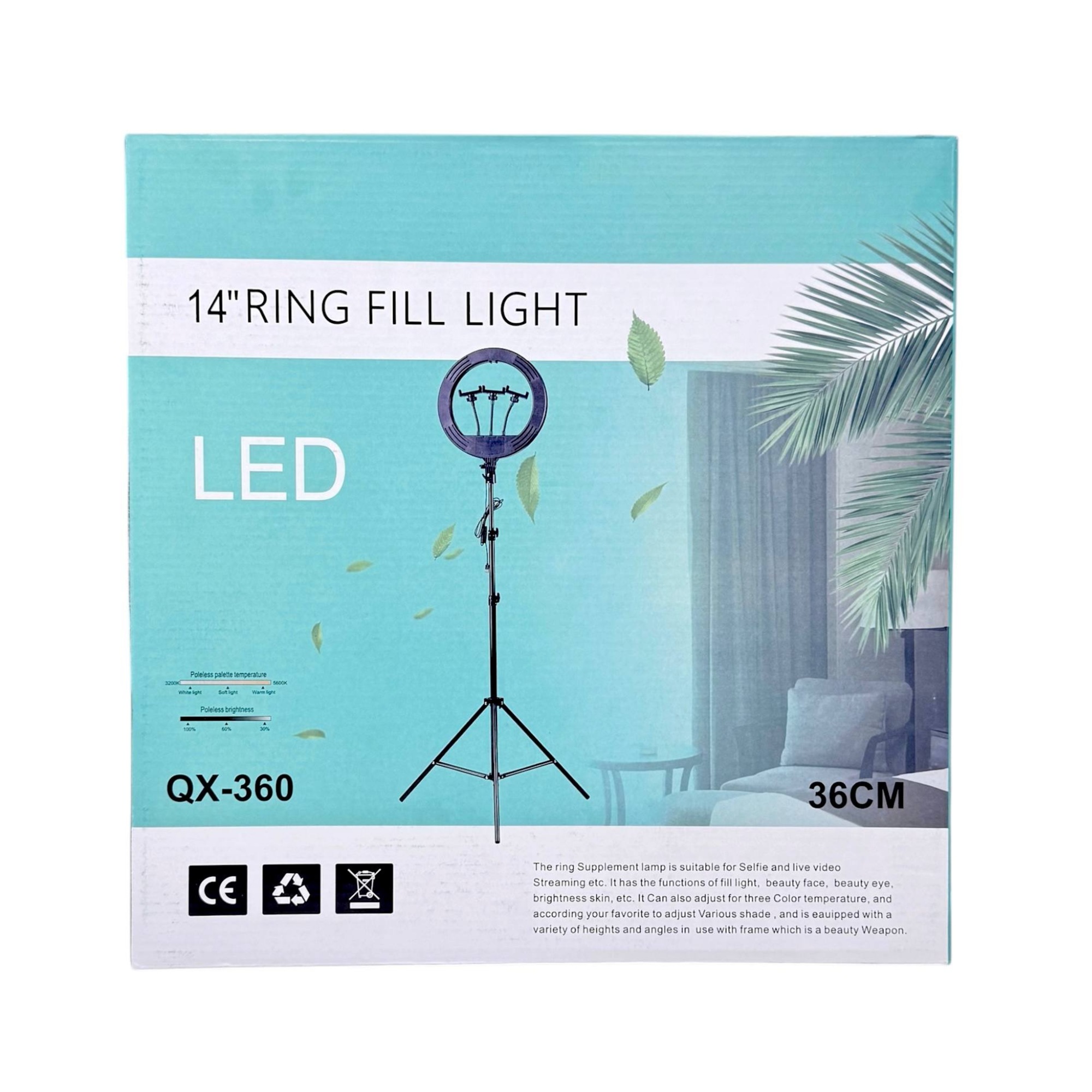 LED Ring Fill Light With Tripod Stand