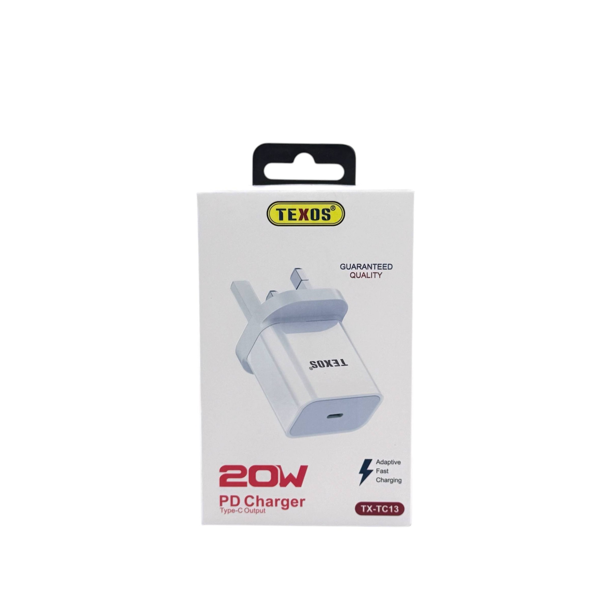 Texos 20W PD Type-C Fast Charging Wall Adapter TX-TC13