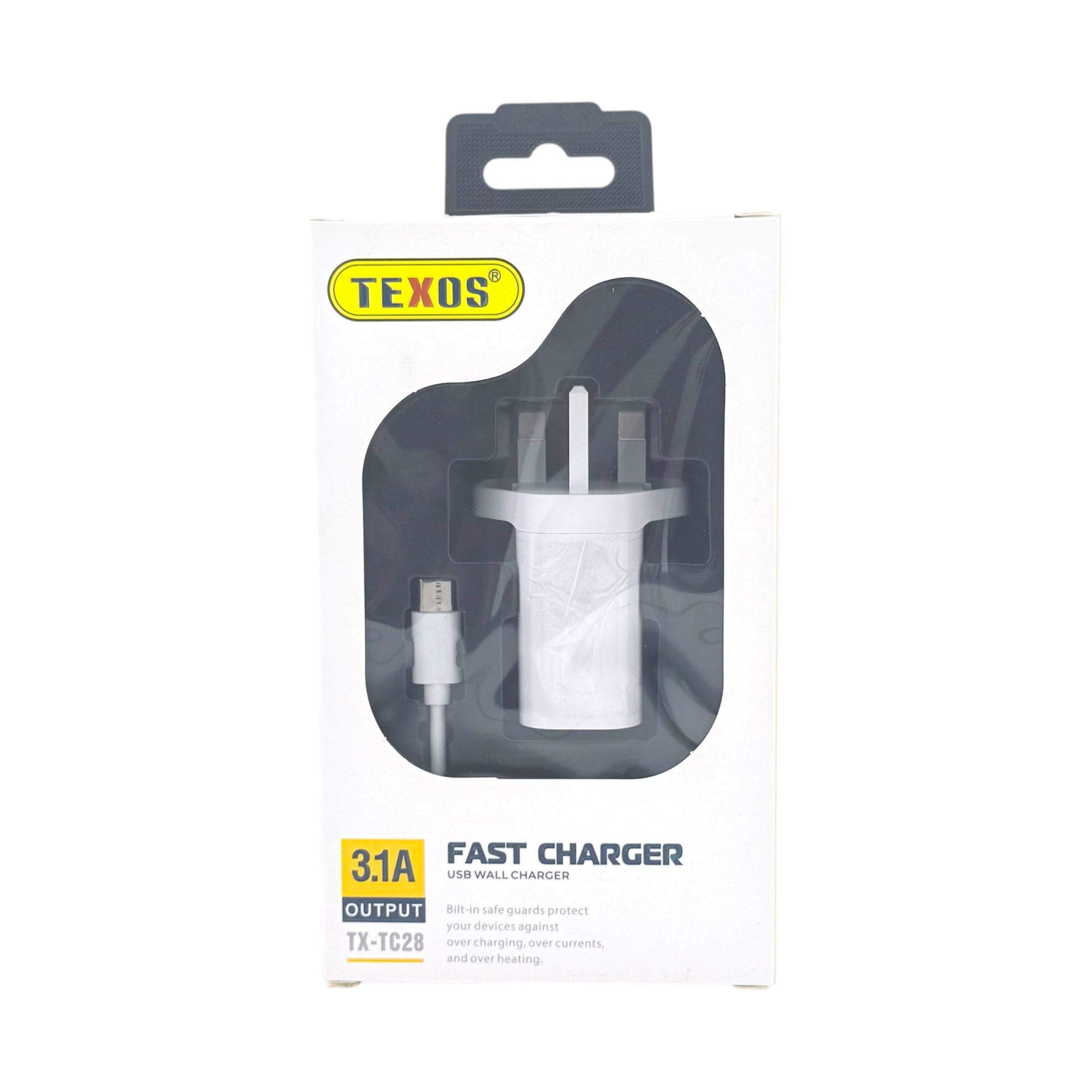 Texos 3.1A Fast USB Wall Charger with Cable - TX-TC28 — image 2
