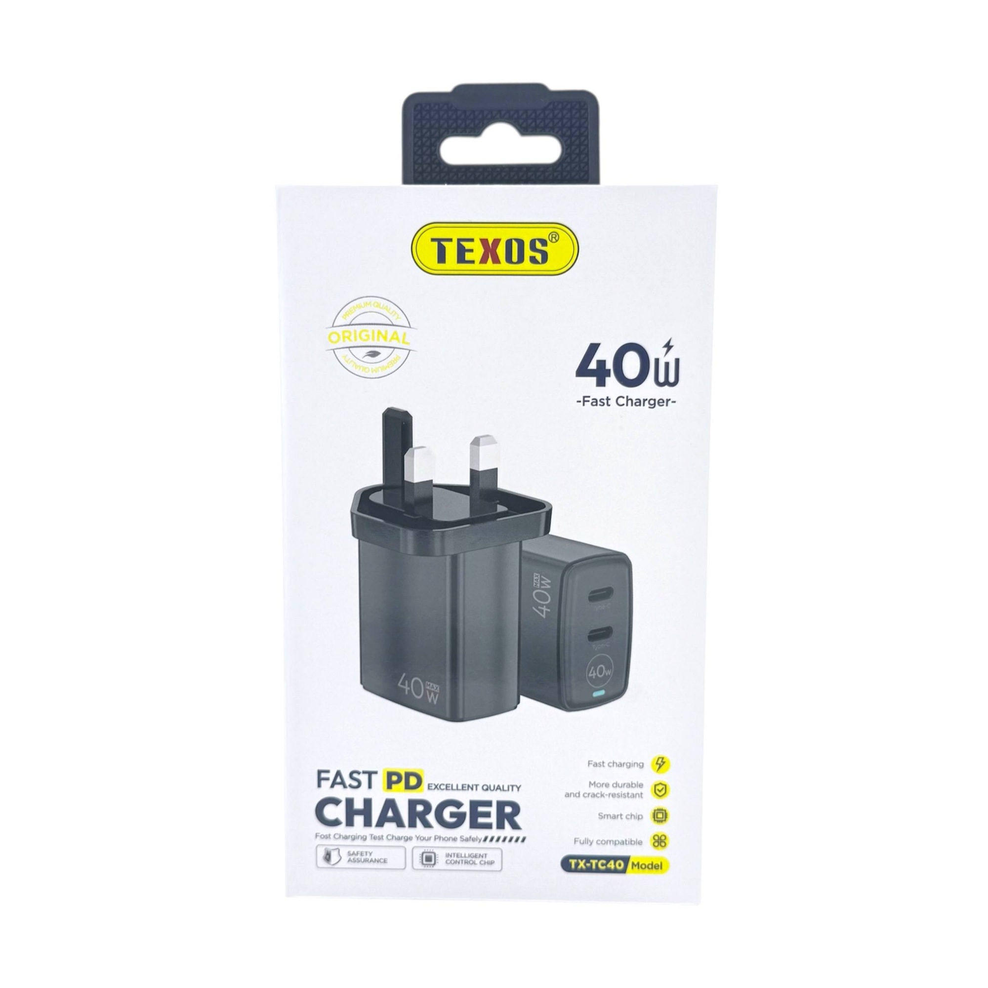 Texos 40W Dual Type-C PD Fast Charger TX-TC40 — image 2