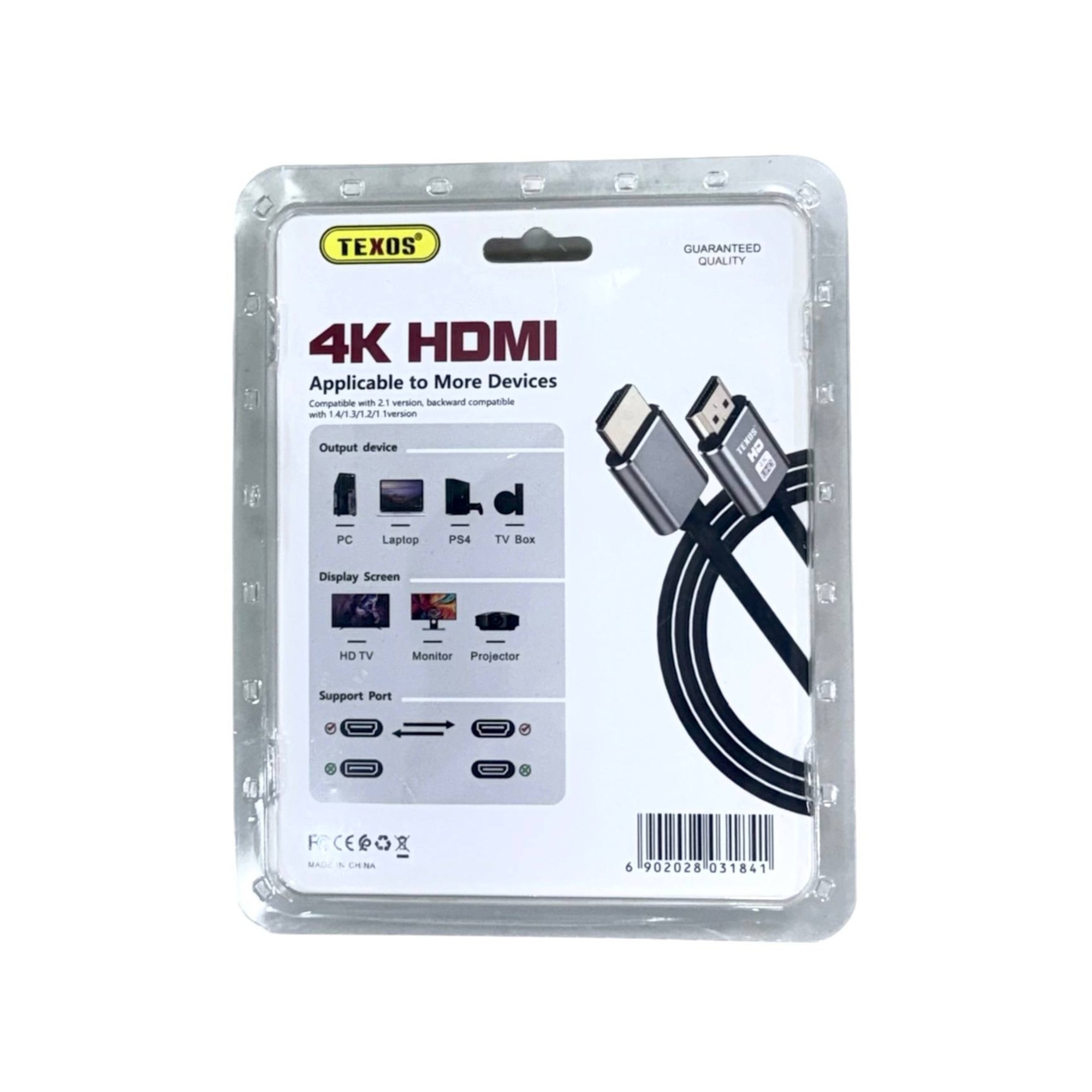 TEXOS 4K HDMI Cable - 2 Meter, High Speed HD Cable — image 2