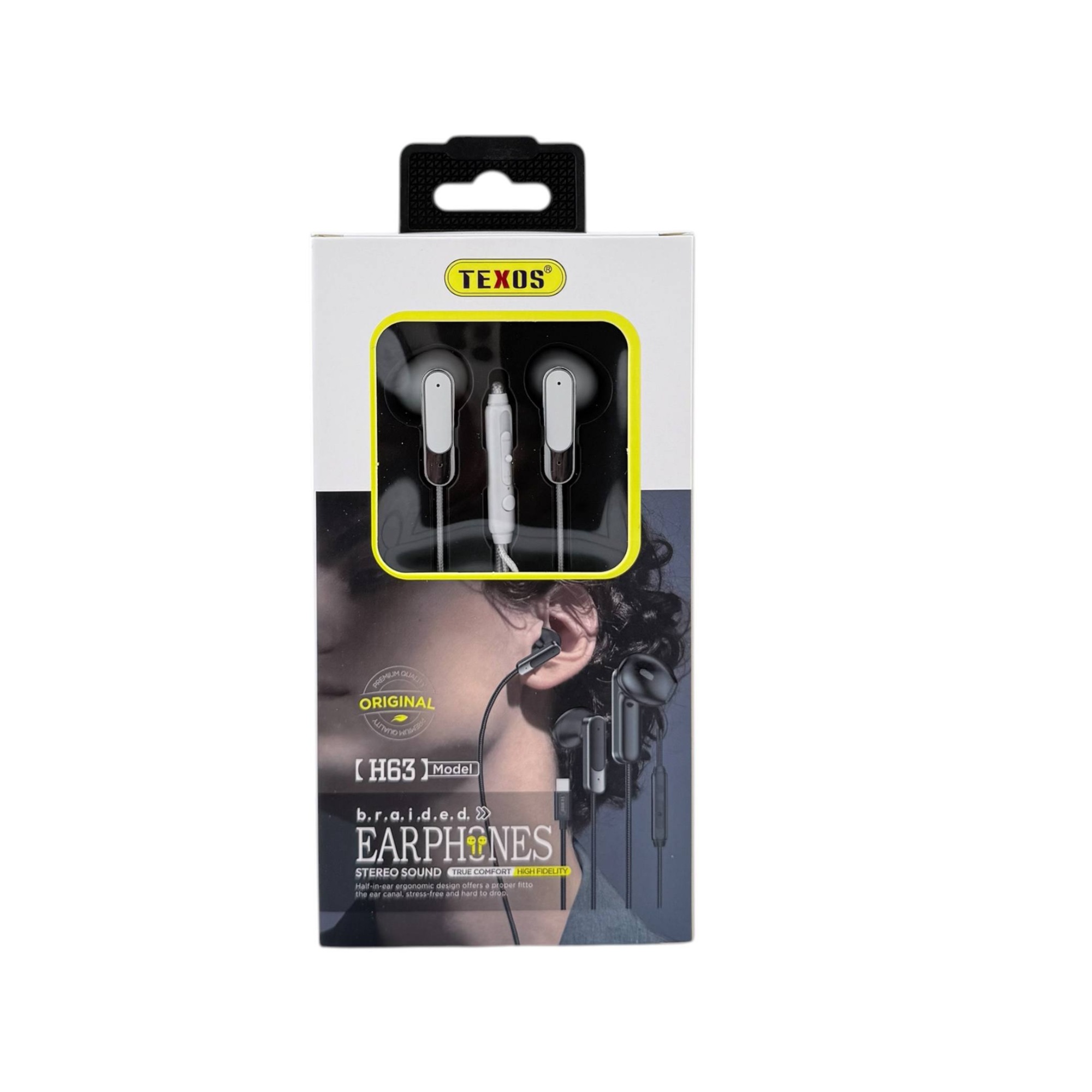 Texos H63 Braided Wired Earphones with USB-C Connector — image 2