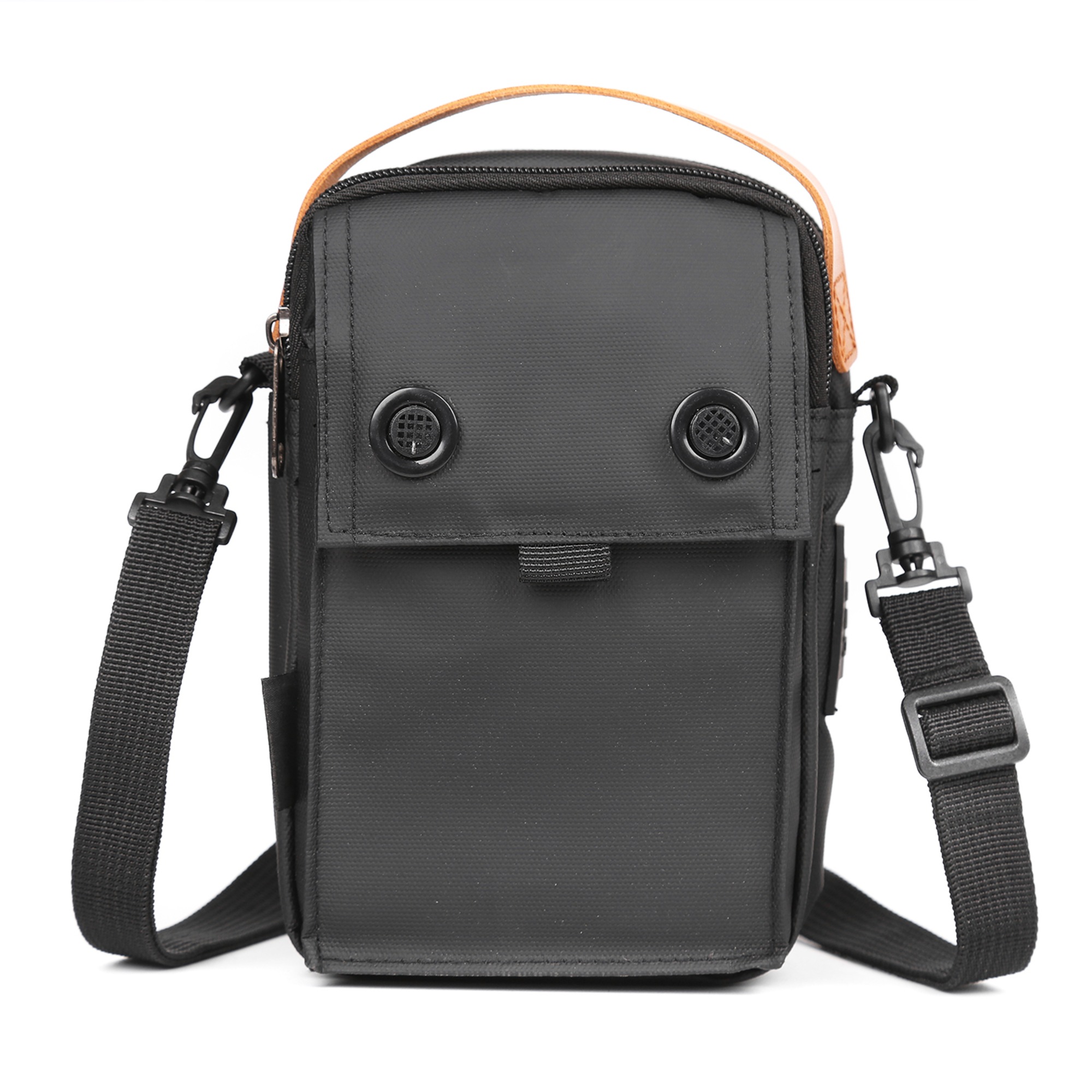 TEXOS LB-11 Phones Compact Vertical Messenger Bag with USB Port Access — image 3