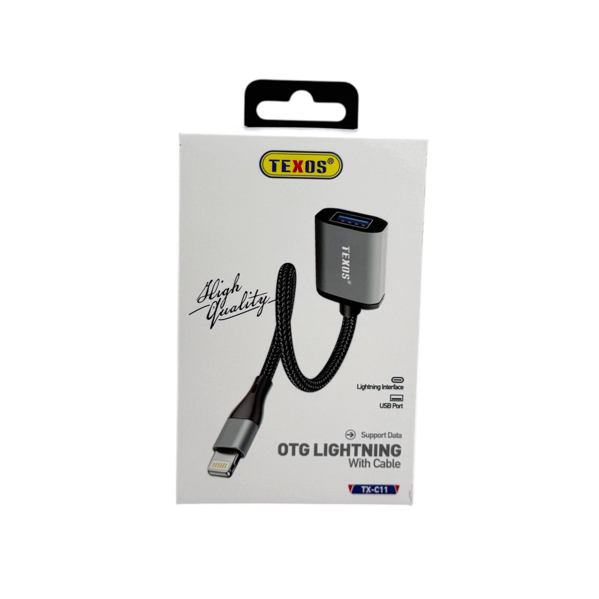 TEXOS OTG Lightning To USB Adapter Cable TX-C11
