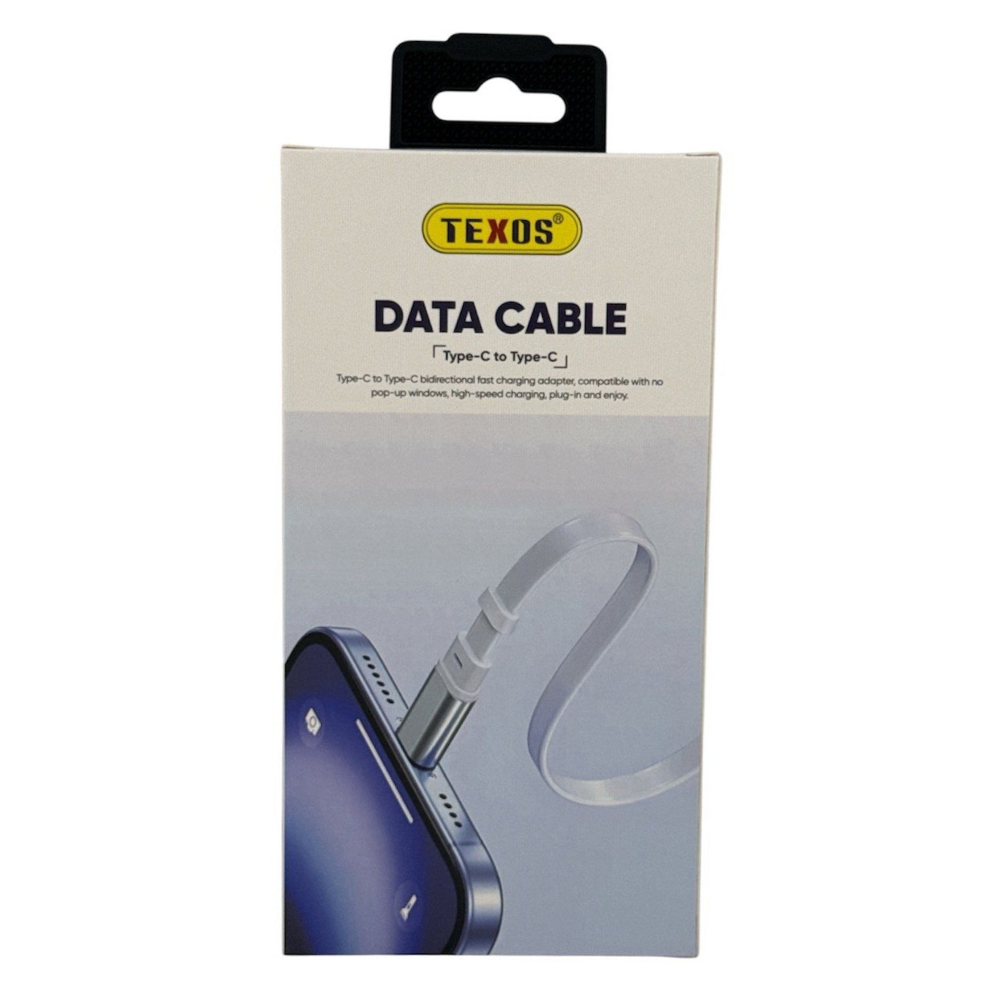 TEXOS TC-CL66 240W Retractable USB-C to USB-C Data Cable — image 2