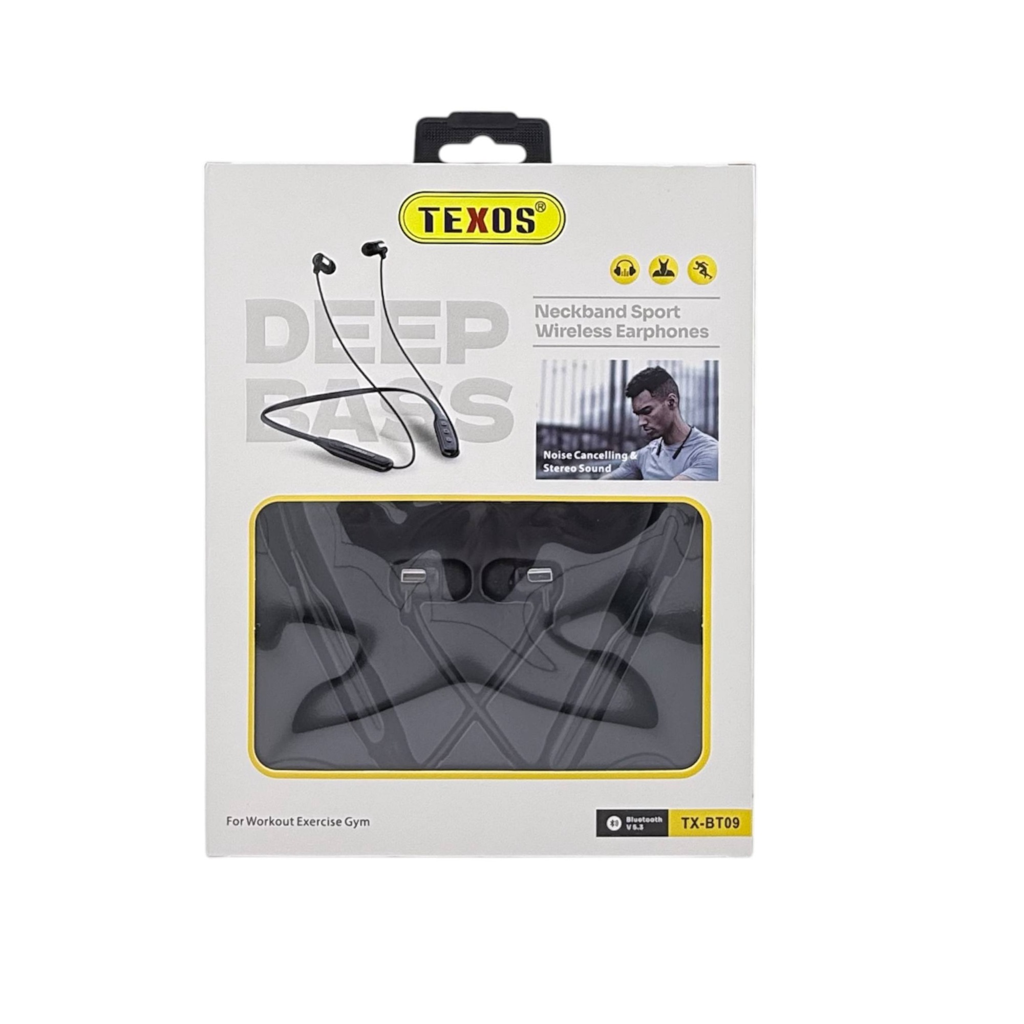 Texos TX-BT09 Neckband Sport Wireless Earphones with Deep Bass — image 2