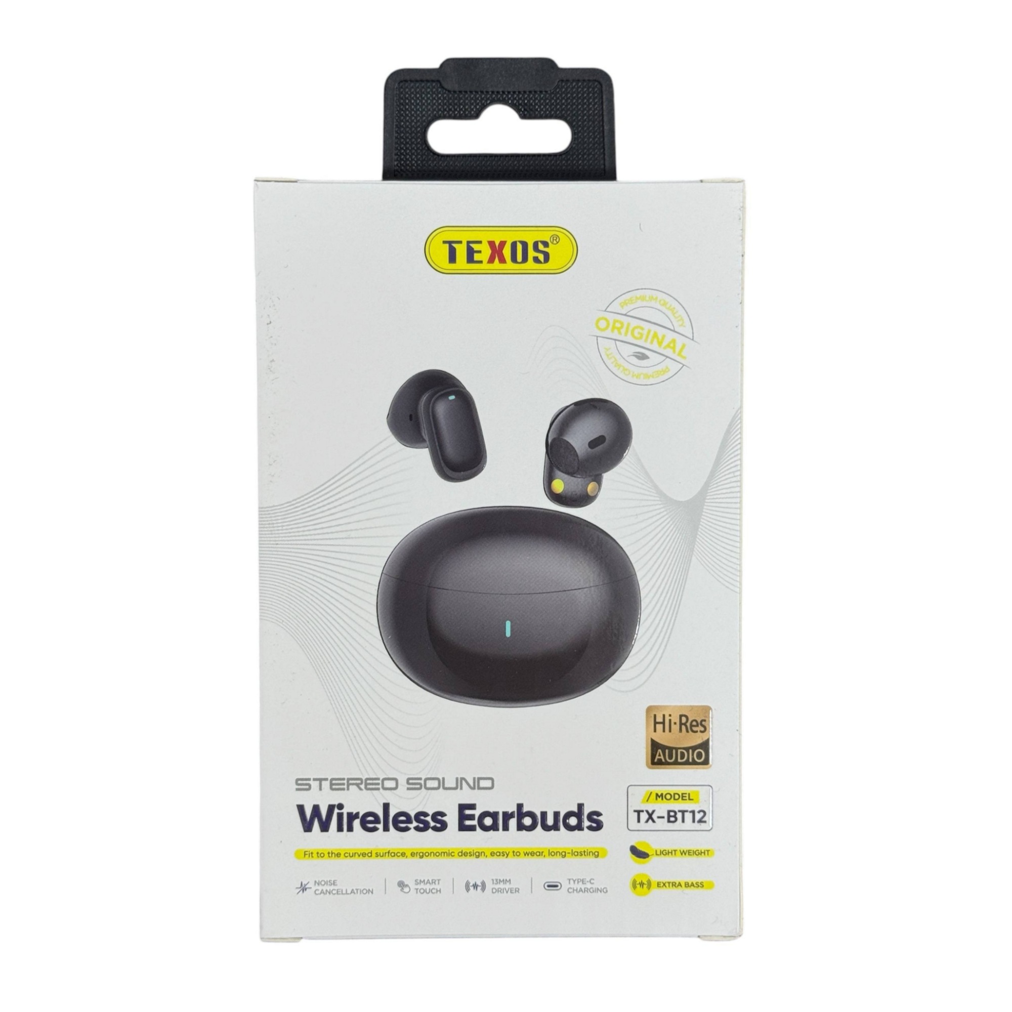 TEXOS TX-BT12 Stereo Sound Wireless Earbuds with Noise Cancellation