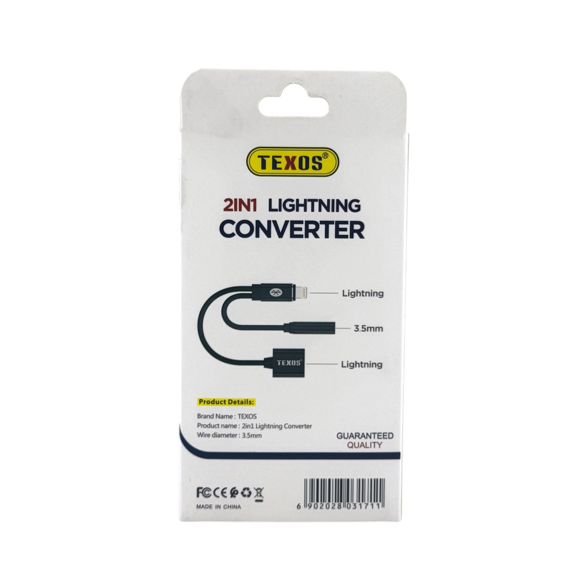 TEXOS TX-C10 2-in-1 Lightning Converter for Audio and Charging  — image 2