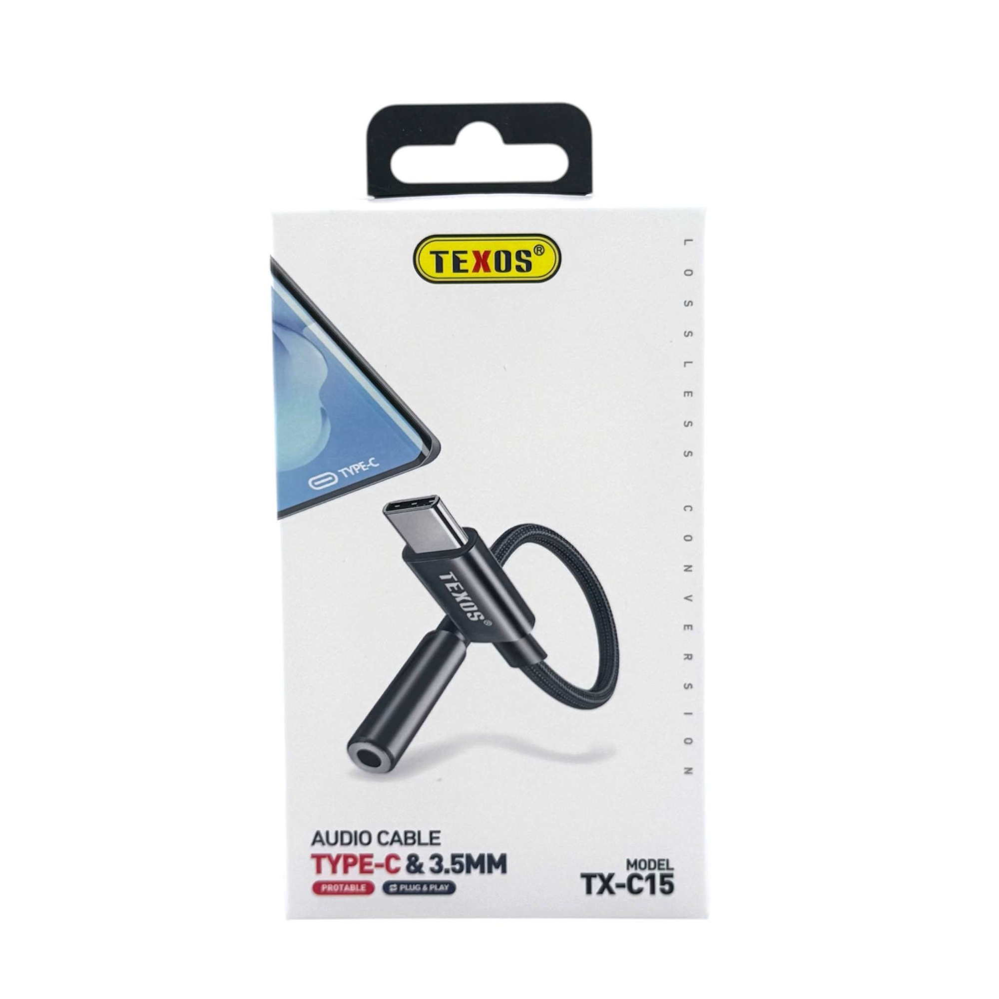 Texos TX-C15 Type-C to 3.5mm Audio Cable Adapter