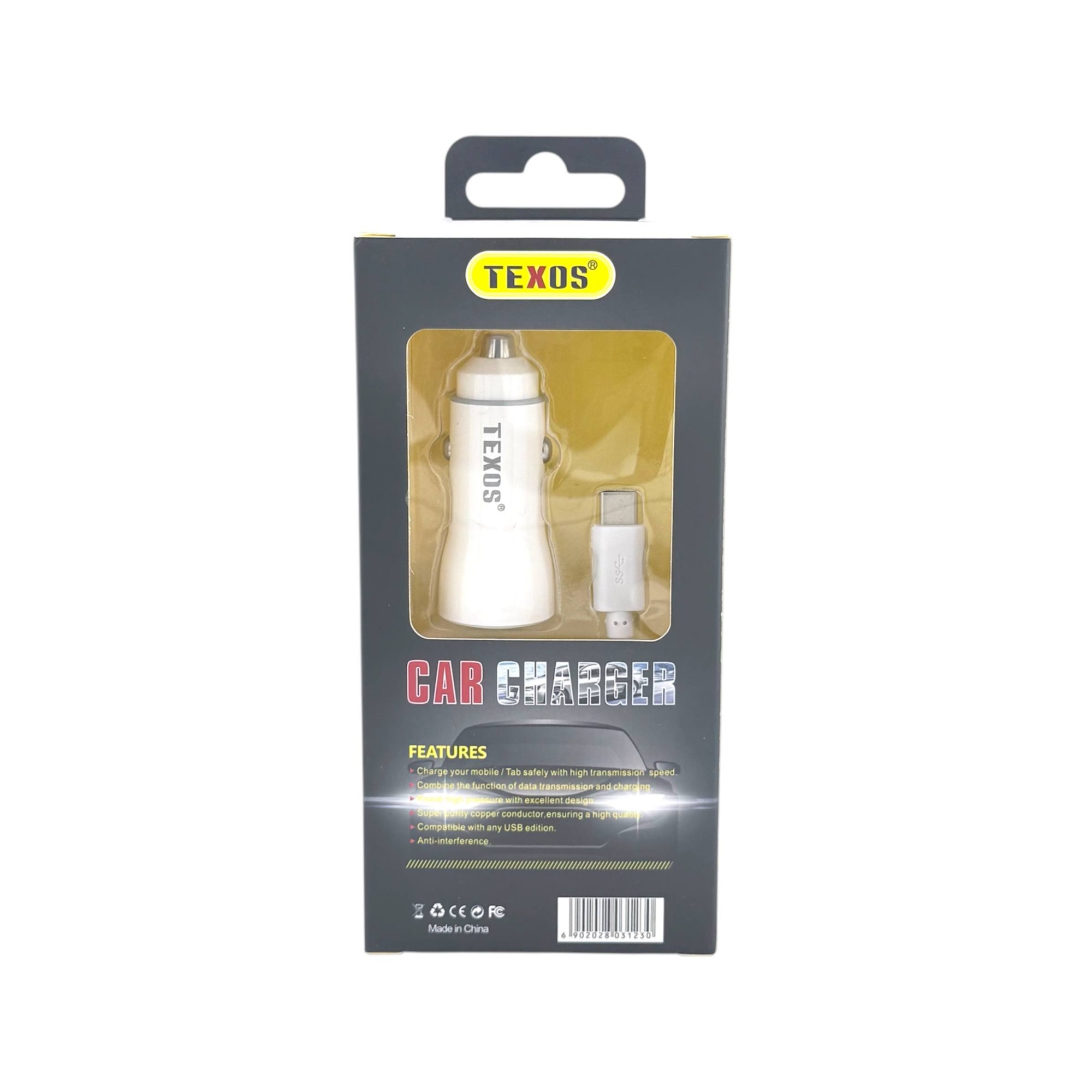 Texos TX-CC02 Fast Car Charger With Cable — image 2