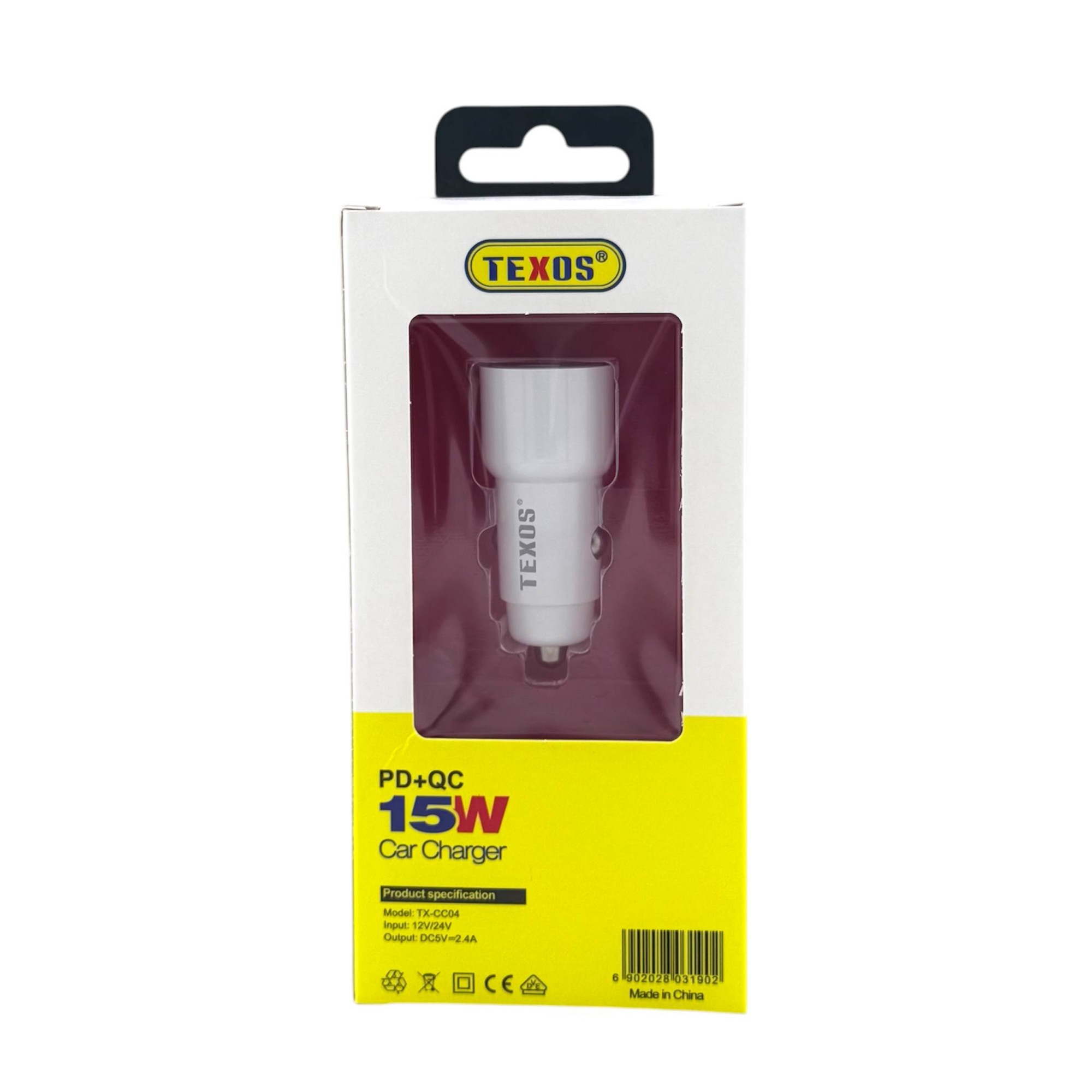 Texos TX-CC04 15W Fast Charging PD+QC Car Charger — image 2