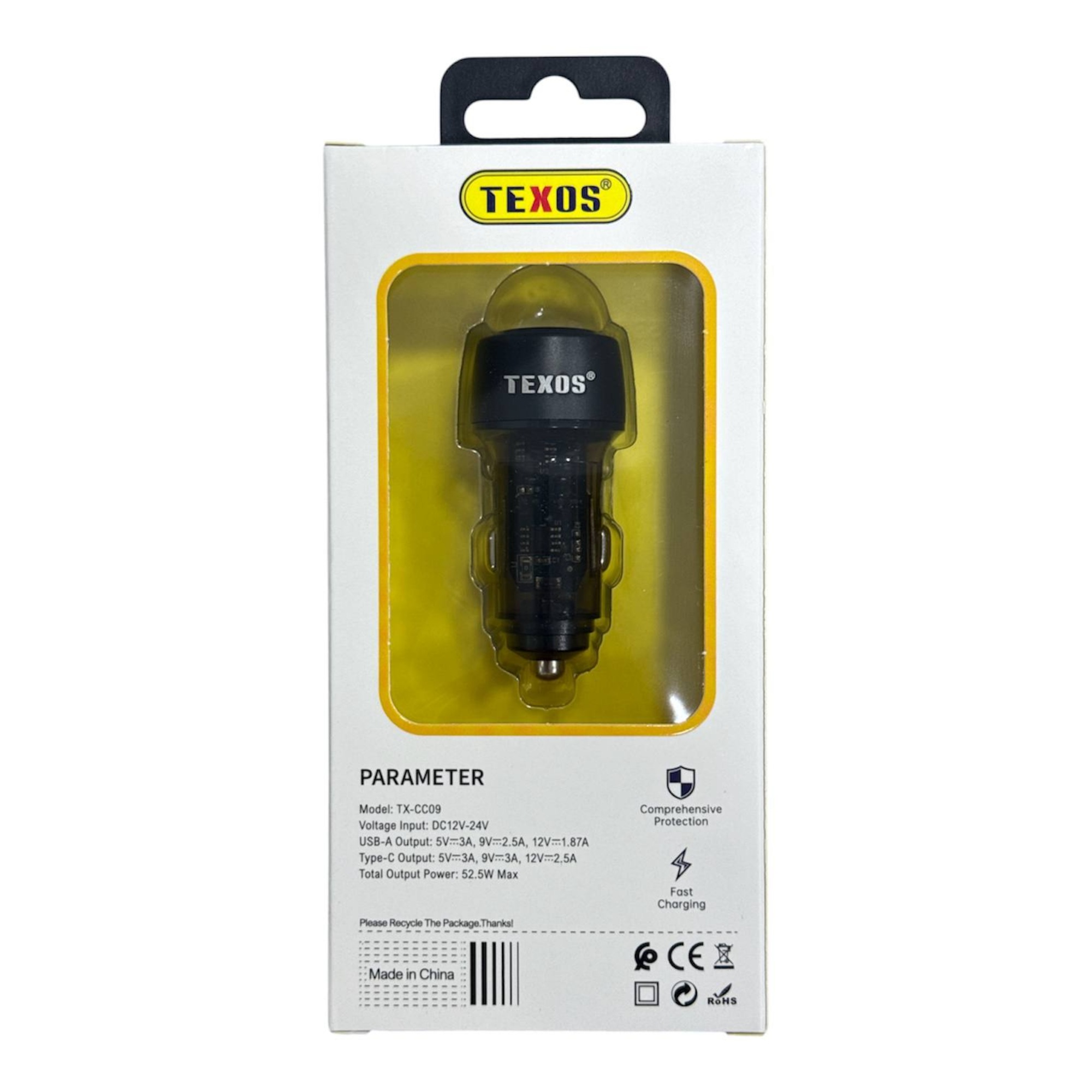 TEXOS TX-CC09 Usb & Type-C Car Charger 52.5W Pd+Qc3.0 — image 2