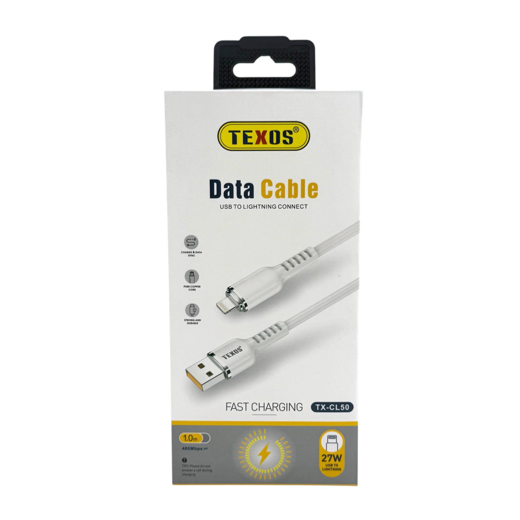 TEXOS TX-CL50 Fast Charging Data Cable 1.0m