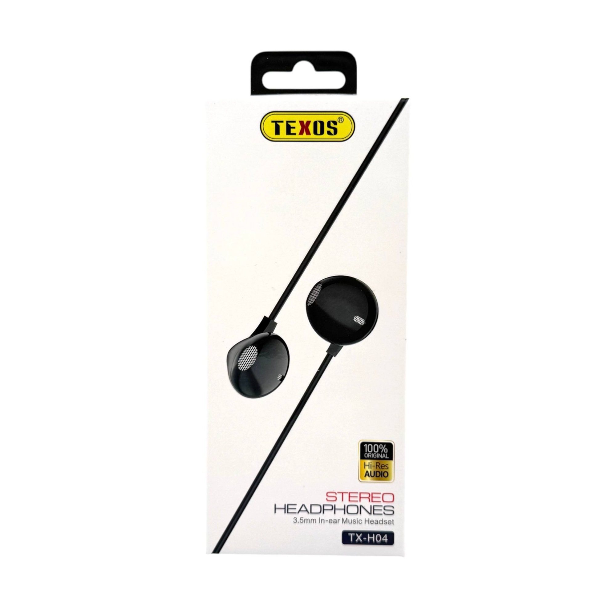 TEXOS TX-H04 In-Ear Stereo Wired Headphones with 3.5mm Jack and Mic