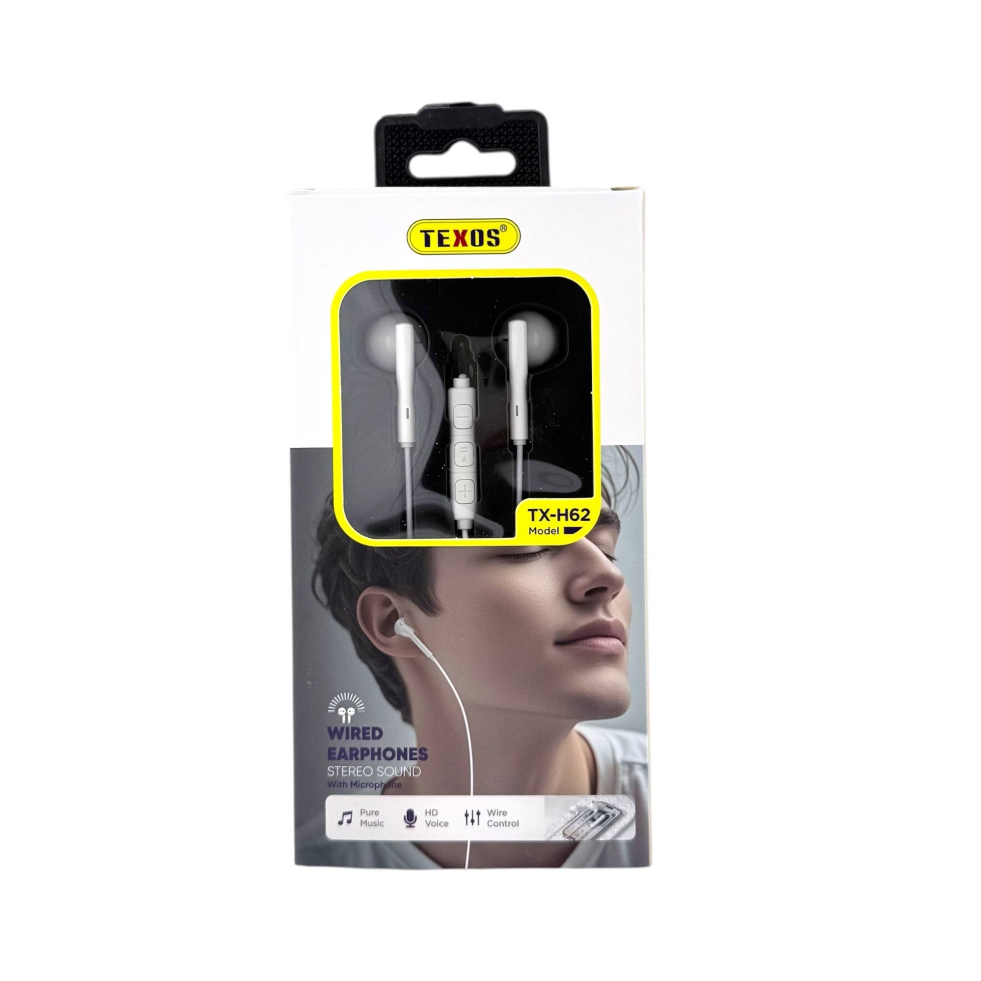 TEXOS TX-H62 Wired Earphones with 3.5mm Connector and Microphone — image 2