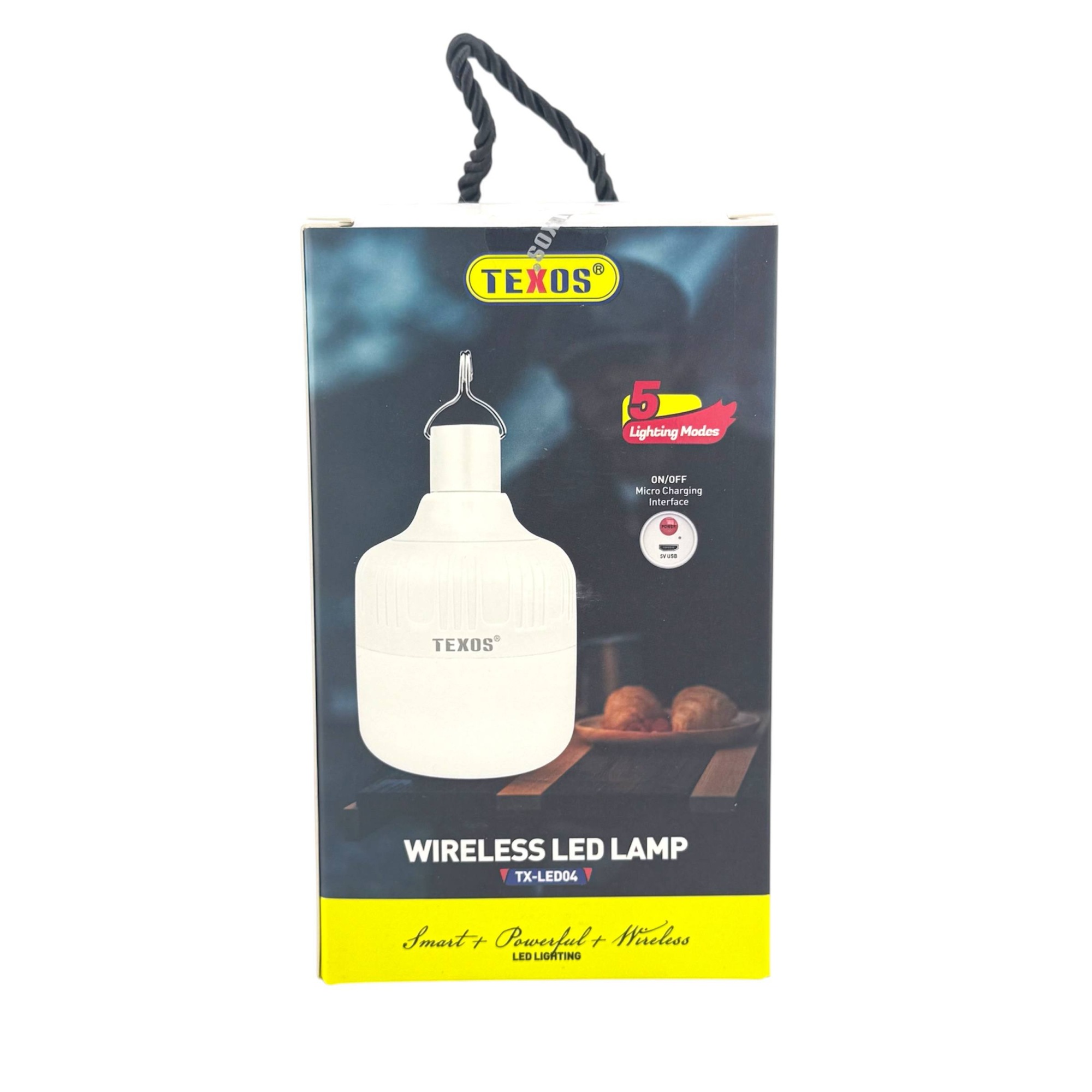 Texos TX-LED04 Rechargeable Wireless LED Lamp with Hanging Hook - 2400mAh — image 2