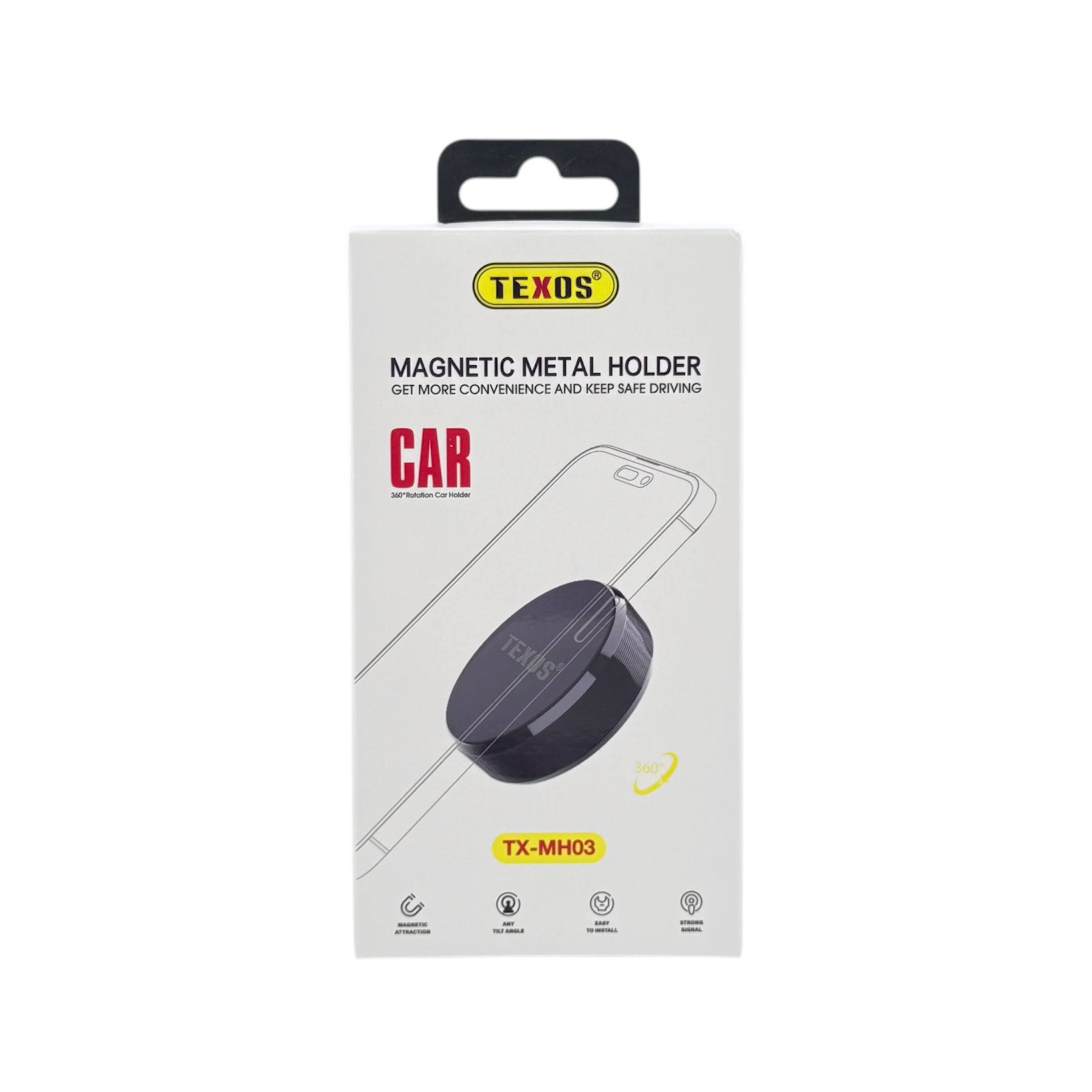 Texos TX-MH03 Magnetic Metal Car Phone Holder Mount