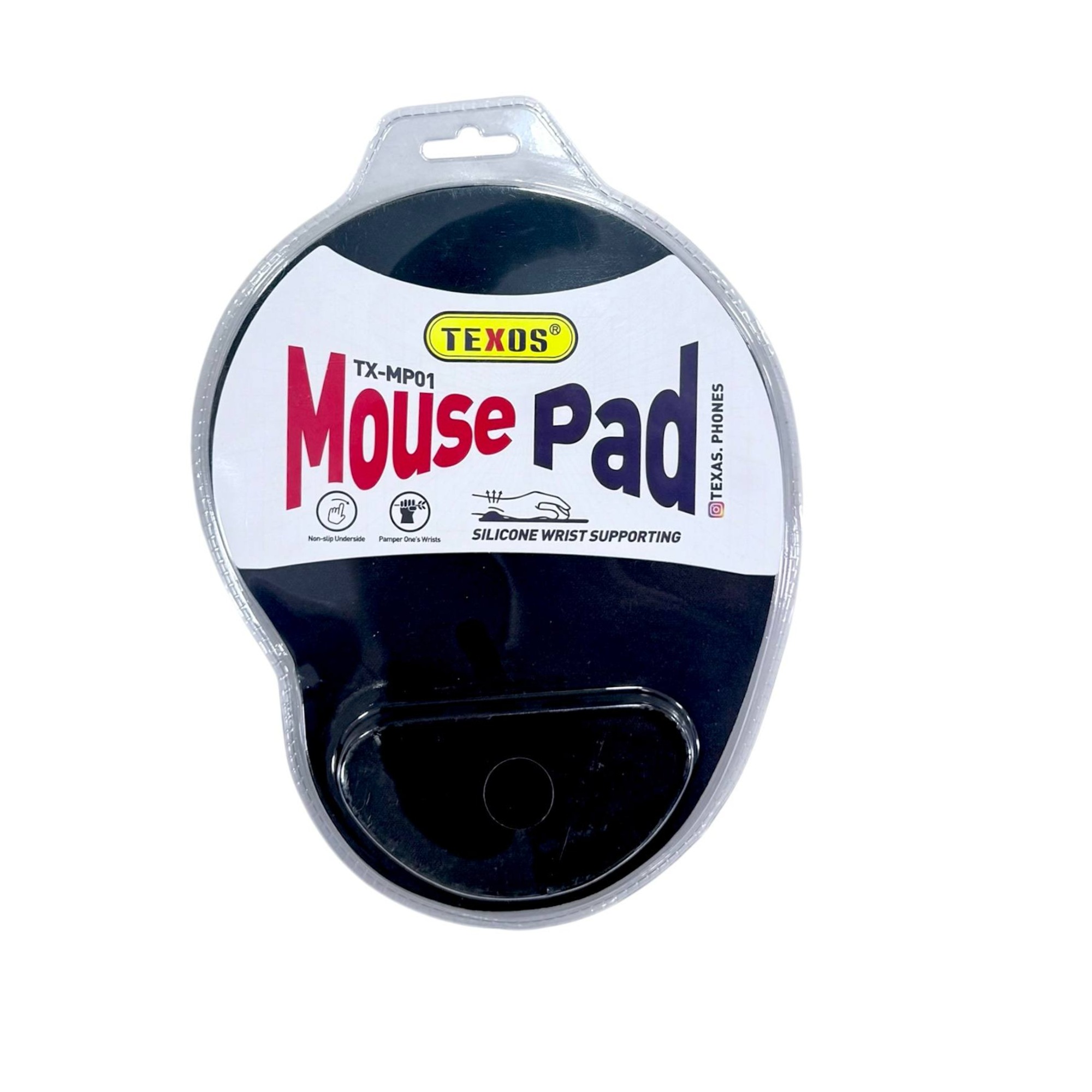 Texos TX-MP01 Silicone Wrist Guard Mouse Pad