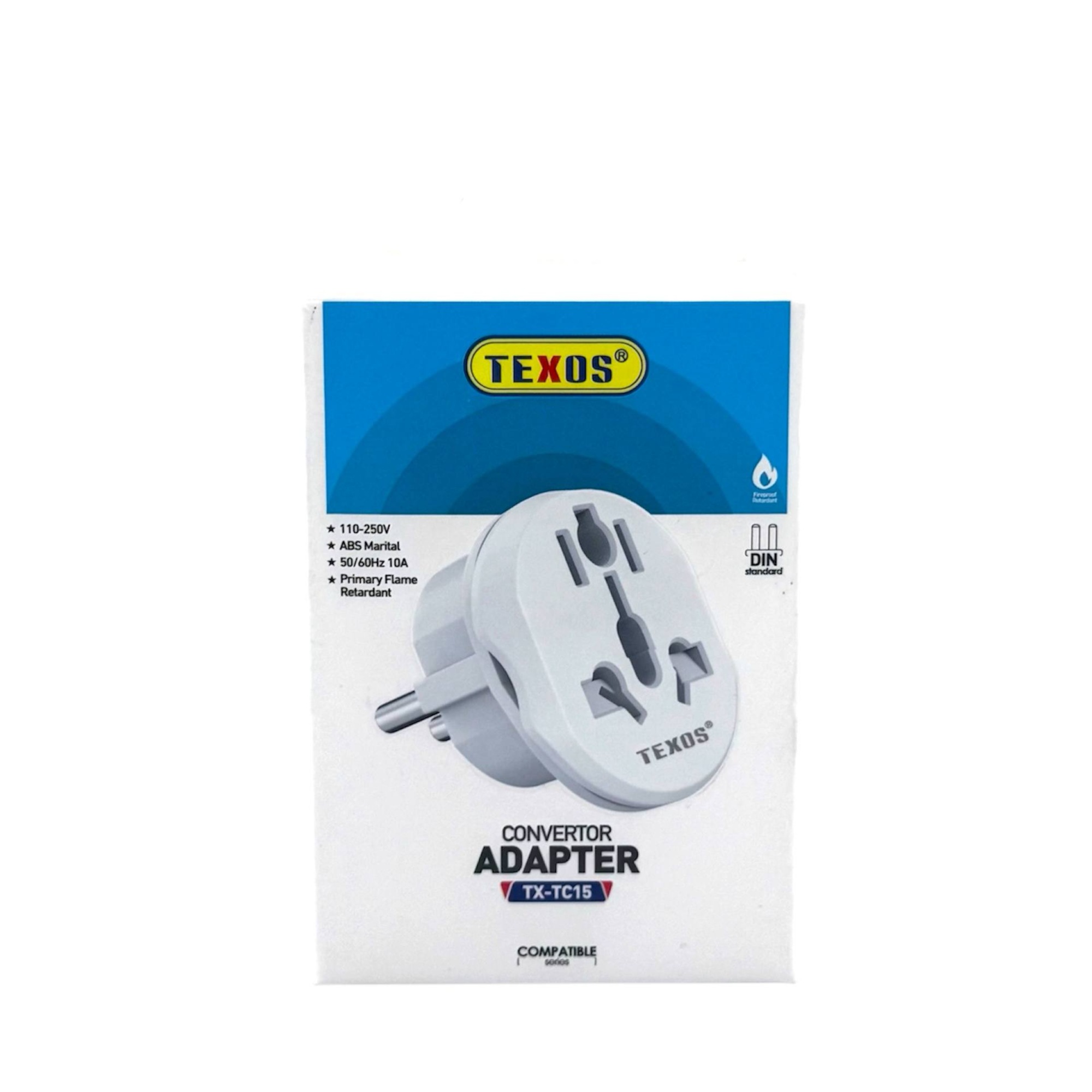 TEXOS TX-TC15 Universal Converter Adapter to DIN Standard Plug