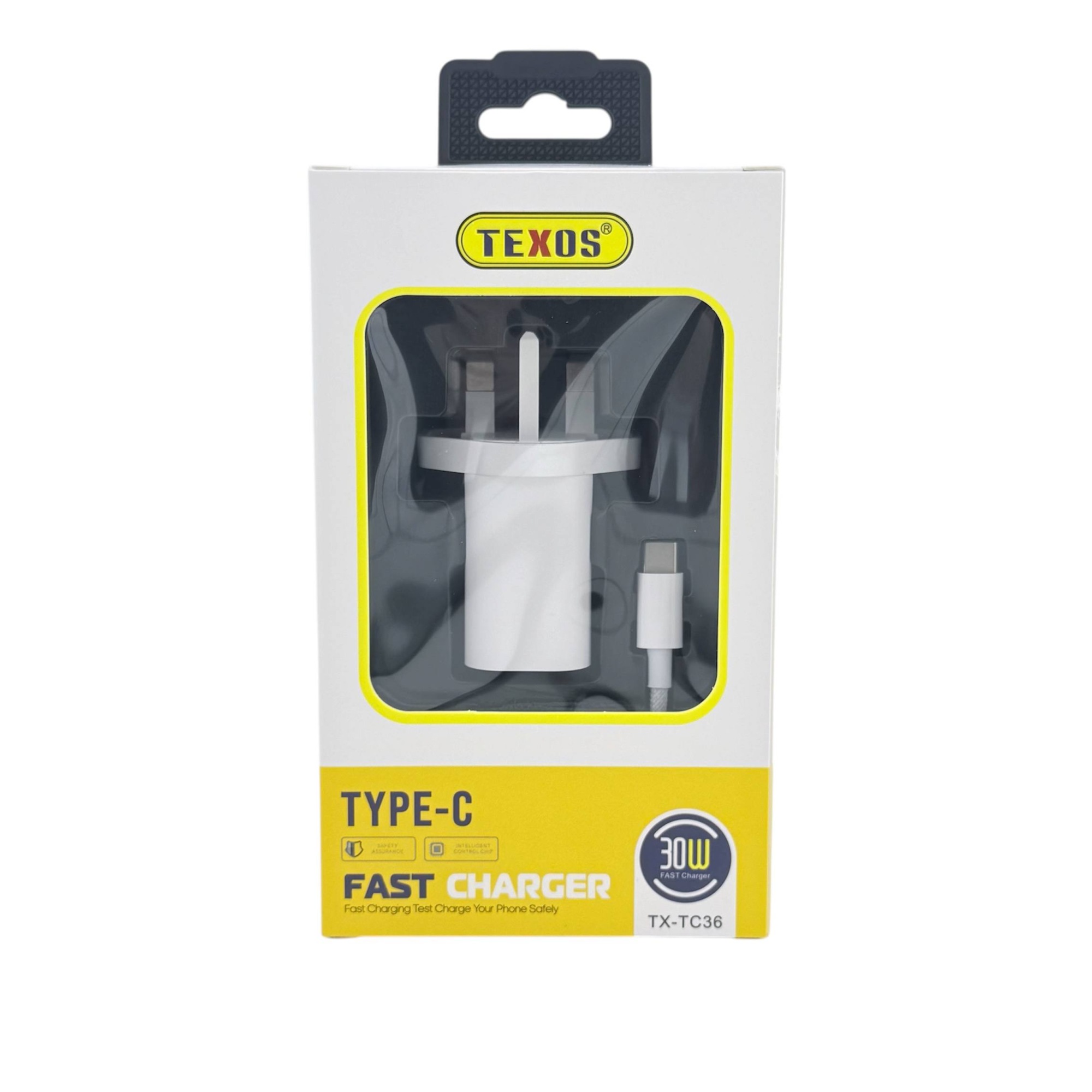 Texos TX-TC36 30W USB-C Fast Wall Charger with Type-C to Type-C Cable — image 2