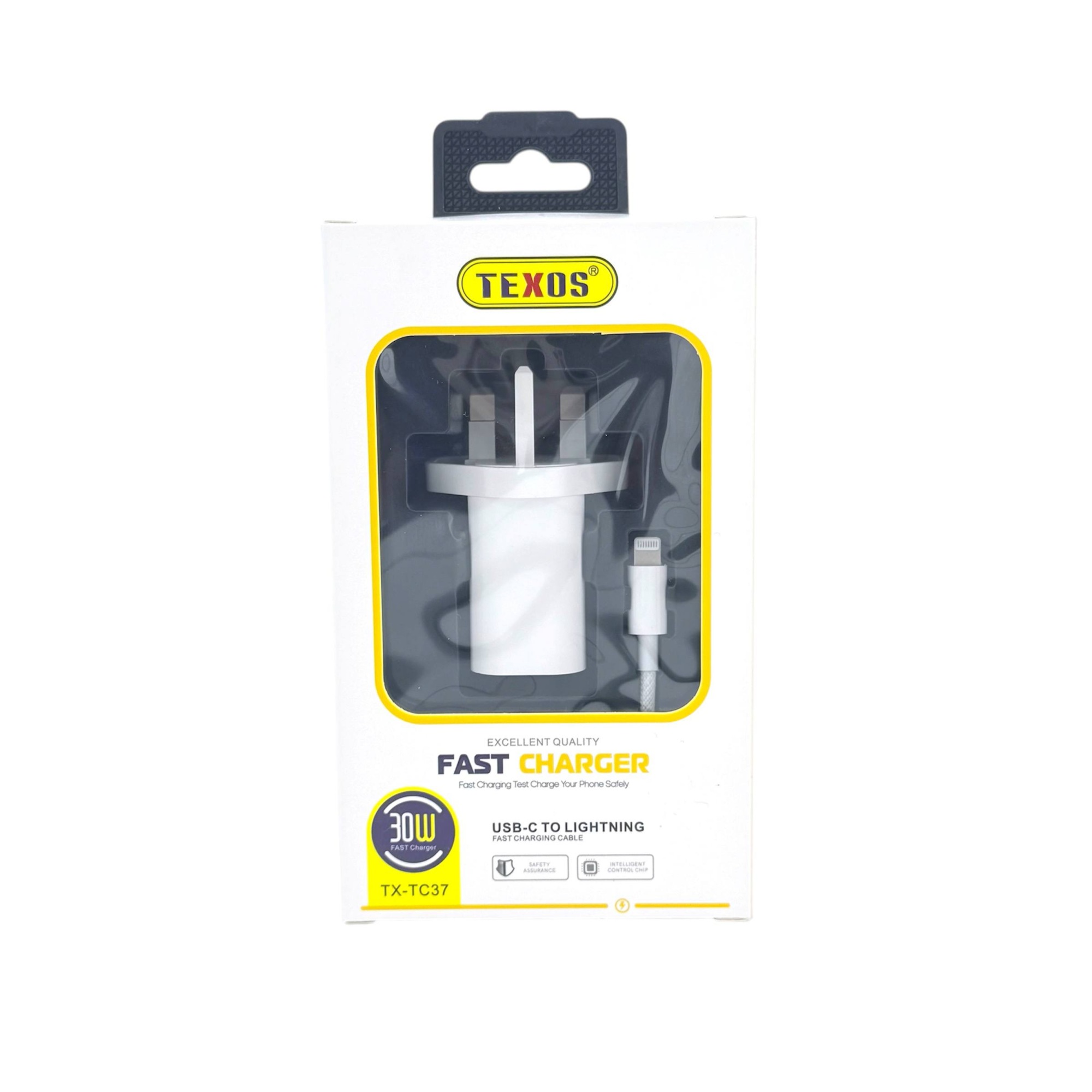 Texos TX-TC37 30W USB-C Fast Charger with USB-C to Lightning Cable — image 2