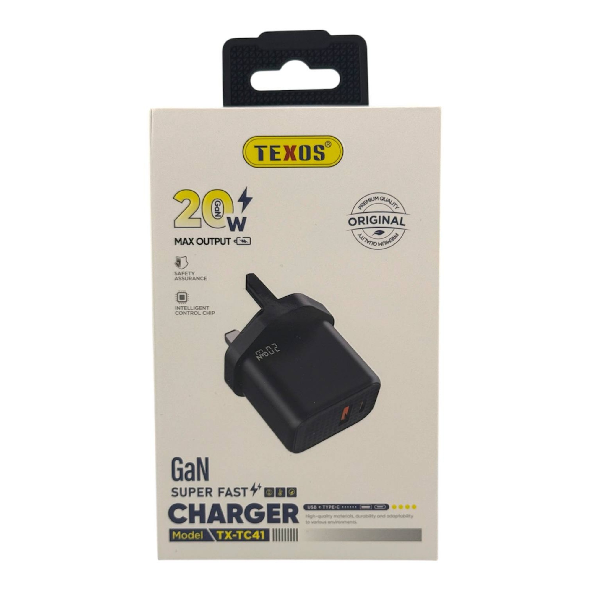 TEXOS TX-TC41 20W GaN Super Fast Charger with Dual USB-C Ports — image 2