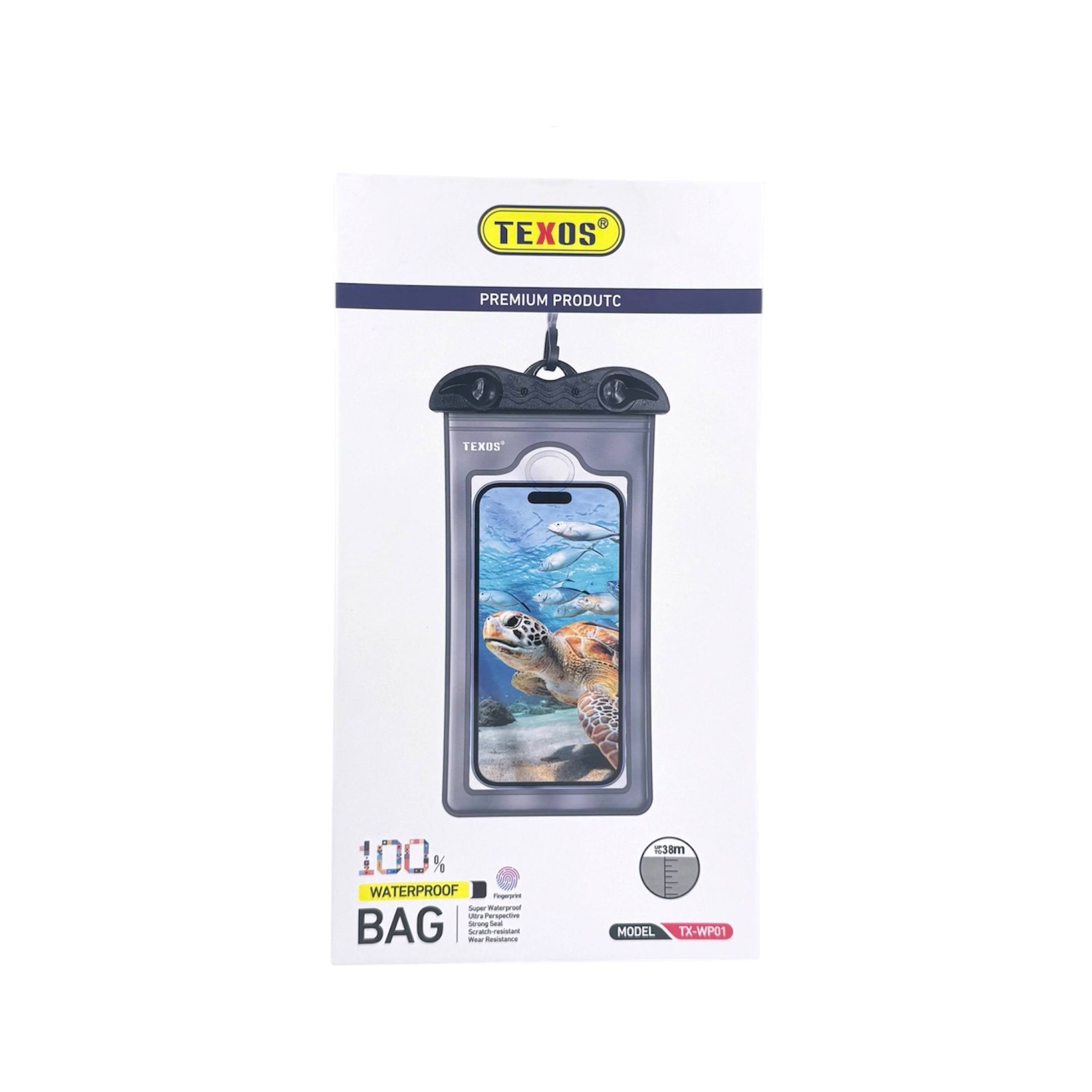 Texos Universal Waterproof Phone Bag for Smartphones Up To 7.2 Inches